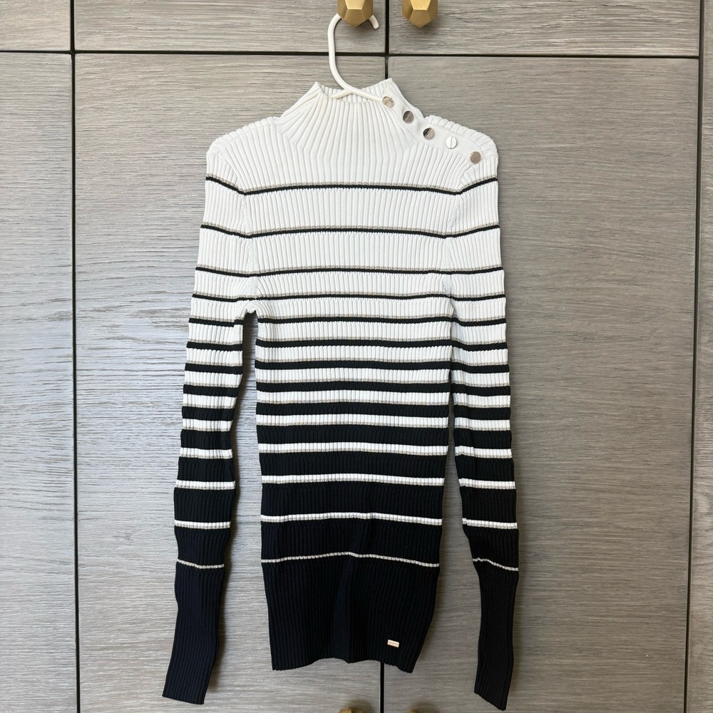 Ted Baker London black and white sweater size 1 - Picture 3 of 6